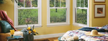 Energy efficient replacement double hung windows.